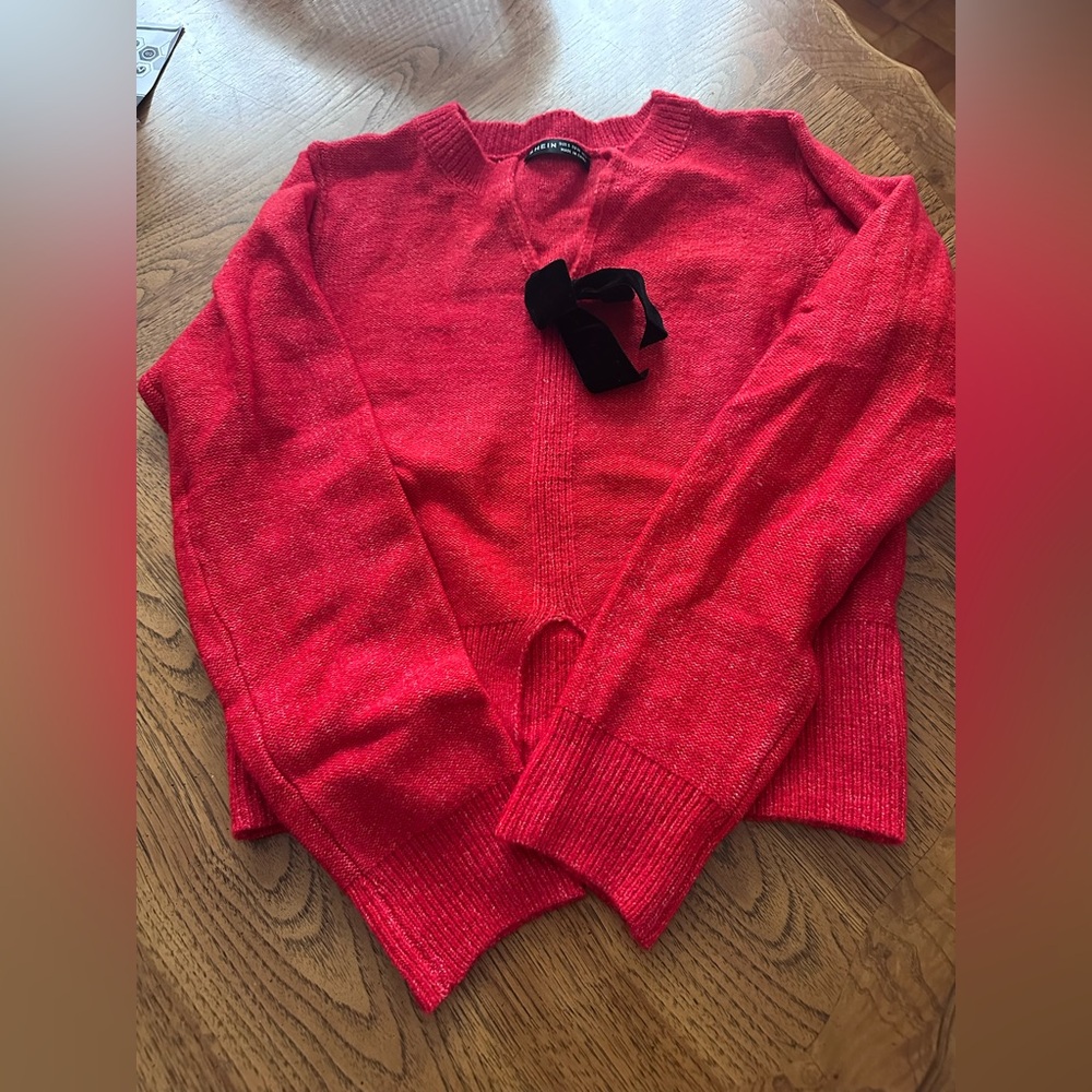 NWOT Red Knit Sweater